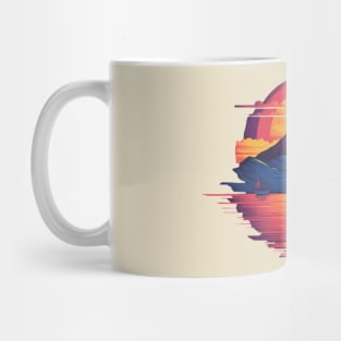 Tranquil Waters: A Serene Sunset on the Lake Mug